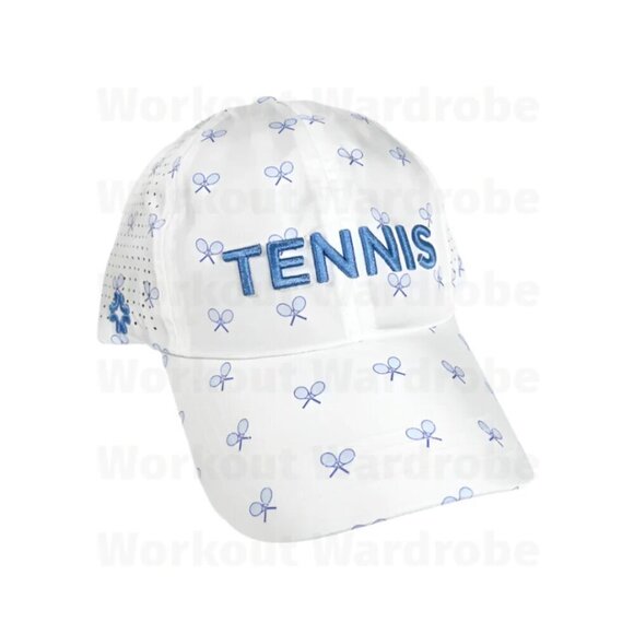 VimHue Women's Tennis Cap TENNIS 3D Puff Embroidery (Blue) UPF 50+ - Picture 1 of 3